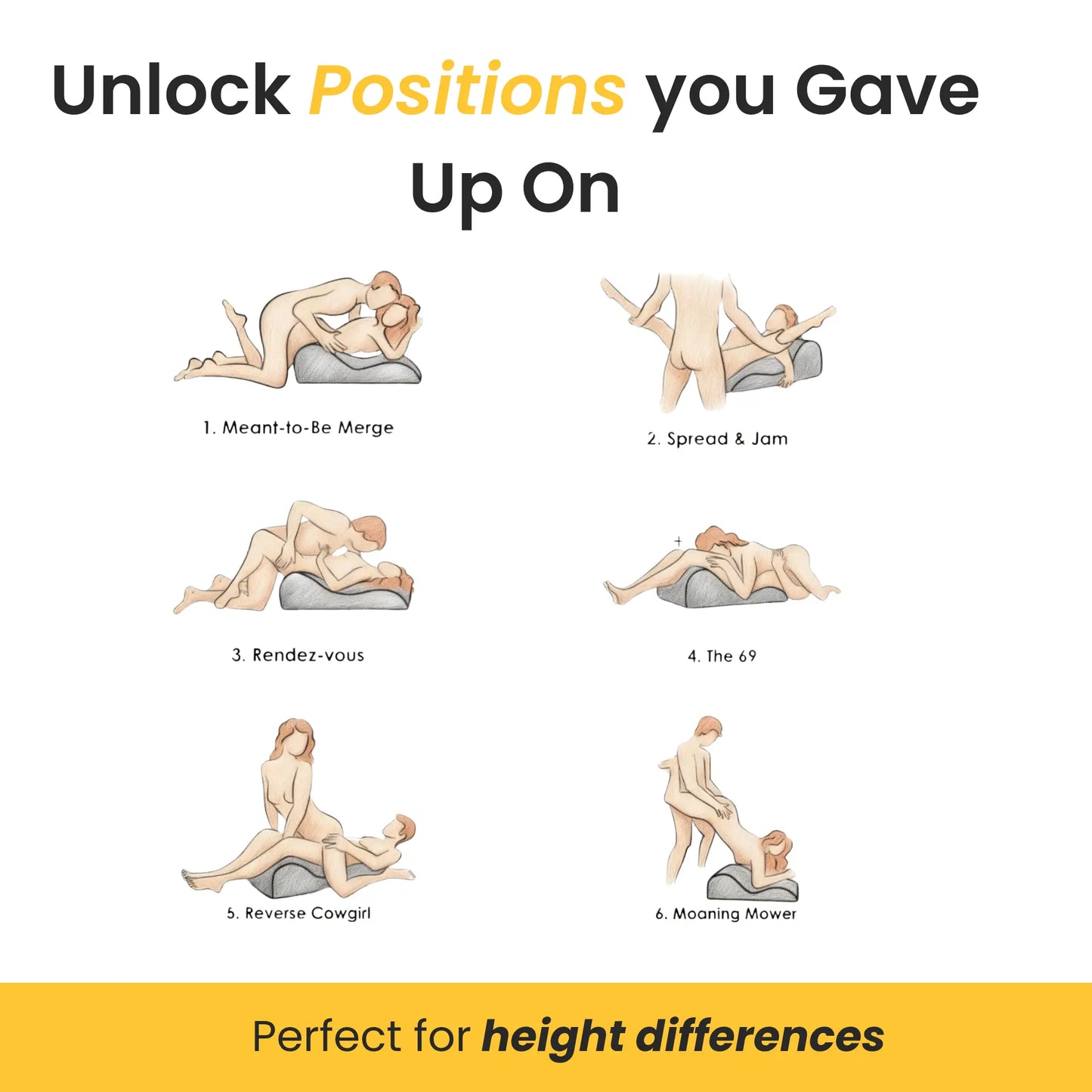 Wemate Couples Pillow